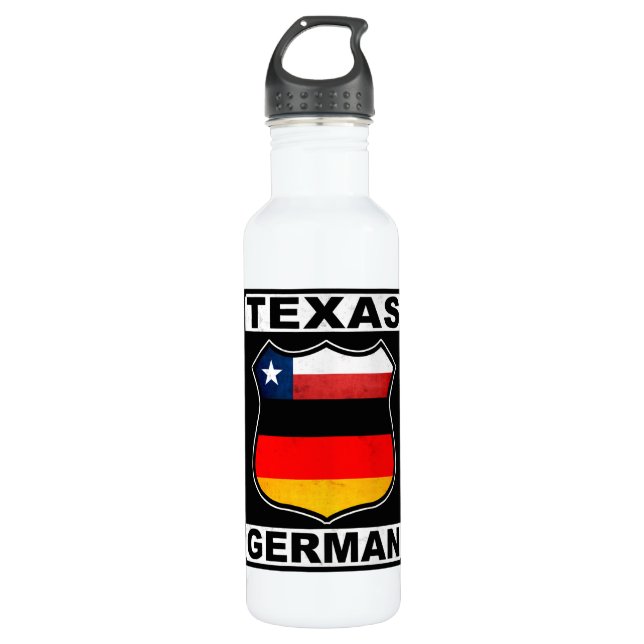Texas German American Trinkflasche (Vorderseite)