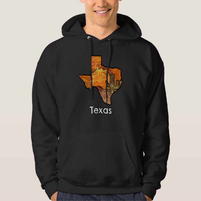 Texas-gestaltete Wüstenlandschaft 2 Hoodie (Vorderseite)