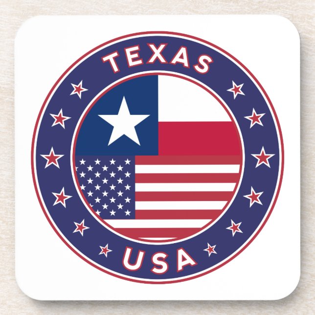 Texas Getränkeuntersetzer (Vorderseite)