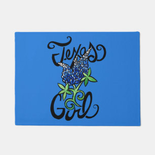 Texas Girl texas Bluebonnets Fußmatte