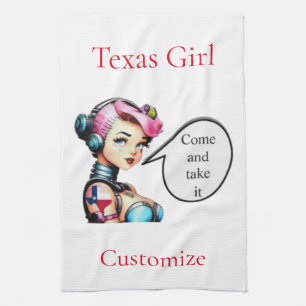 Texas Girl Thunder_Cove Geschirrtuch