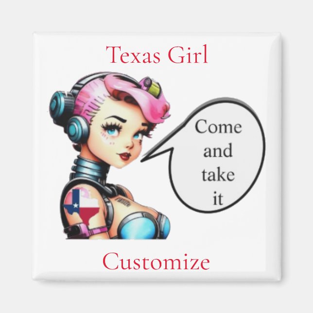 Texas Girl Thunder_Cove Magnet (Vorne)