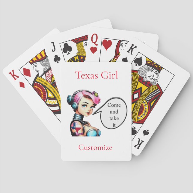 Texas Girl Thunder_Cove Spielkarten (Rückseite)