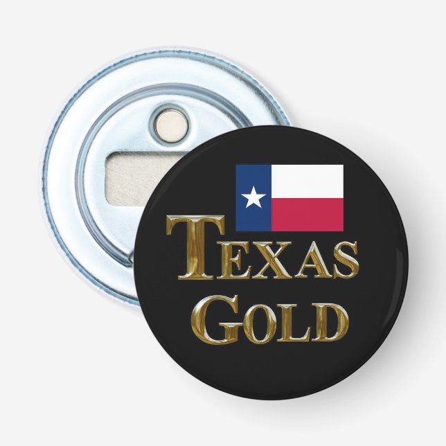 TEXAS GOLD FLASCHENÖFFNER (Vorderseite)