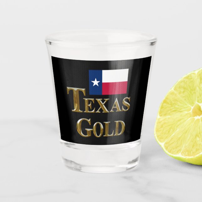 TEXAS GOLD SCHNAPSGLAS (Vorderseite)
