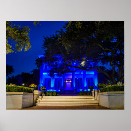Texas Governor's Mansion Back the Blue Poster