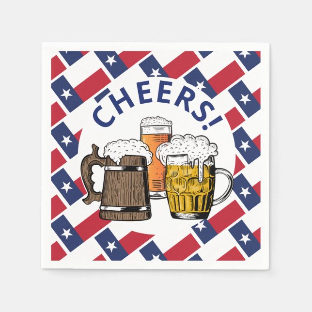 TEXAS Great Texan Beer Paper Serviette (Vorderseite)