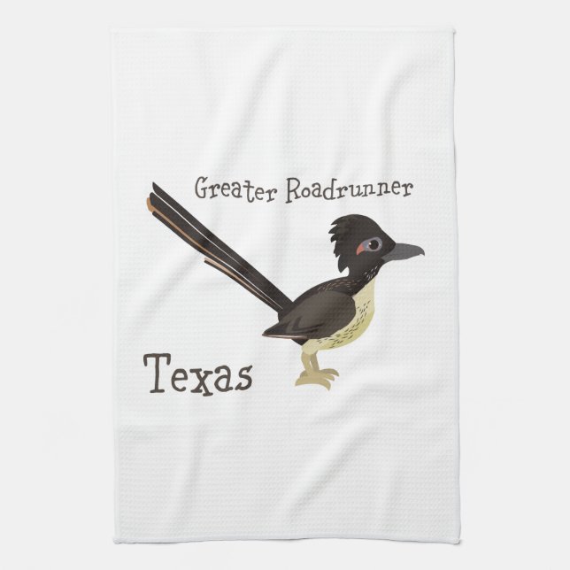 Texas Greater Roadrunner Handtuch (Vertikal)