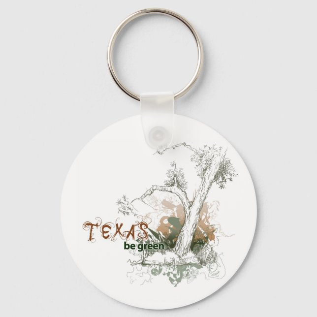 Texas Green Tree Schlüsselanhänger (Vorderseite)