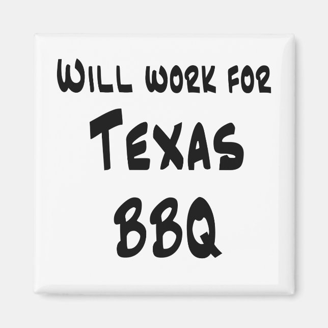 Texas GRILLEN Magnet (Vorne)