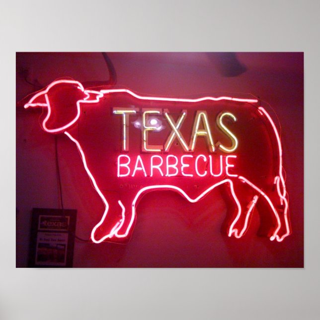 "Texas GRILLEN" Poster (Vorne)