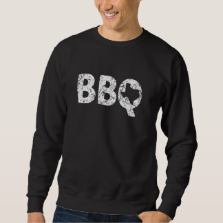 Texas GRILLEN TX Barbecue Karte erschüttert Texas Sweatshirt