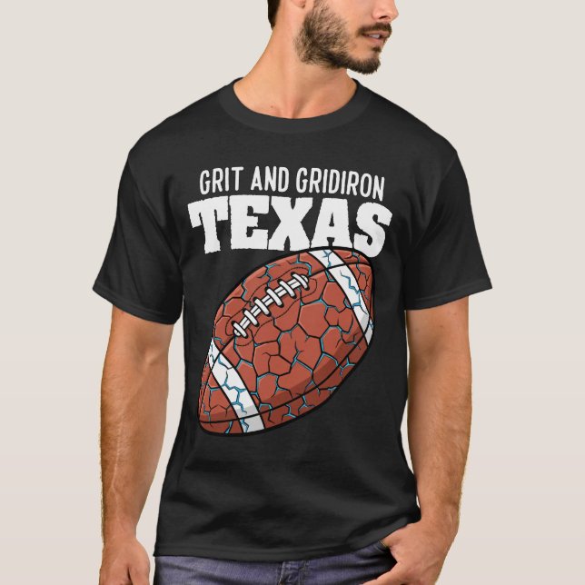 TEXAS GRIT AND GRIDIRON - DALLAS FOOTBALL T-Shirt (Vorderseite)