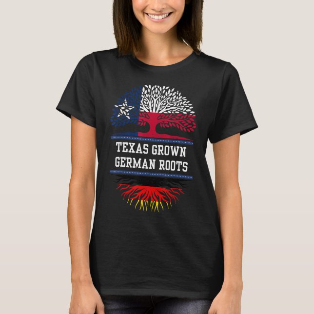 Texas Groots mit deutschen Wurzeln Deutschland T-Shirt (Vorderseite)
