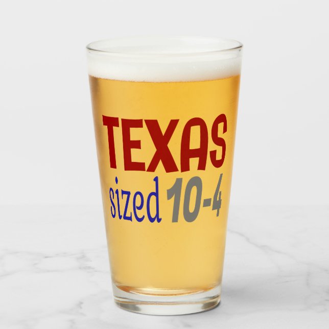 Texas Größe 10-4 LetterKenny Glas (Vorne (Gefüllt))