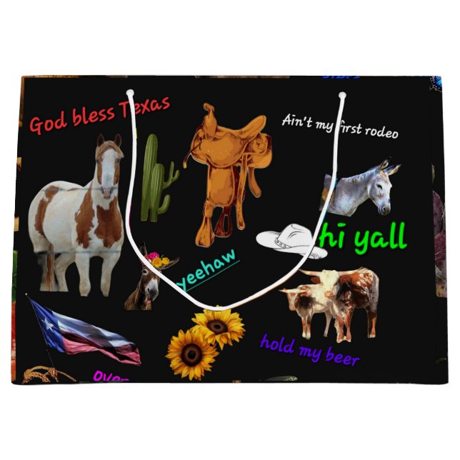 Texas Große Geschenktüte (Vorderseite)