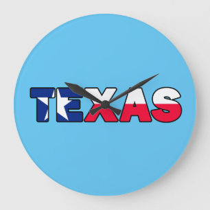 Texas Große Wanduhr