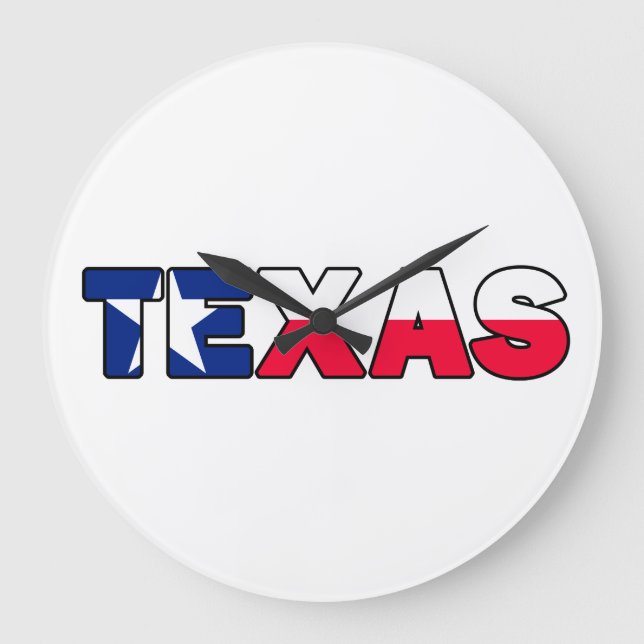 Texas Große Wanduhr (Vorderseite)