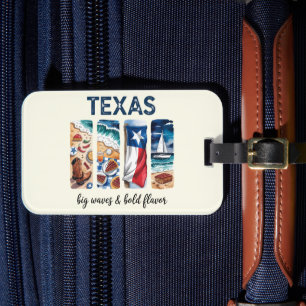 Texas - Große Wellen und feiner Geschmack Gepäckanhänger