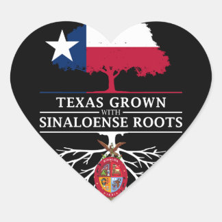 Texas Grown mit Sinaloa Roots Herz-Aufkleber