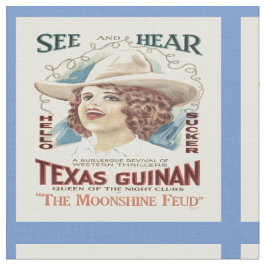 Texas Guinan Cowgirl Singer Western Fabric Stoff