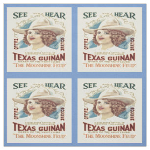 Texas Guinan Cowgirl Singer Western Fabric Stoff