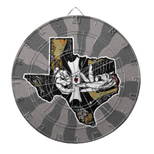 Texas Guitar Dartscheibe