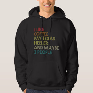 Texas Heeler Hundebesitzer Kaffeeliebhaber Vintage Hoodie