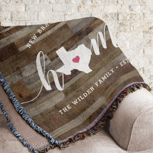 Texas Heimatstaat Personalisiertes Holzdesign Decke