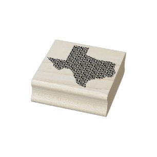 Texas Herz Gummistempel
