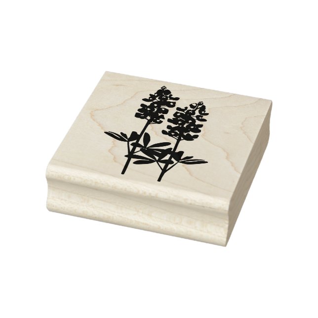 Texas Hill Country Bluebonnets Rubber Art Briefmar Gummistempel (Stempel)