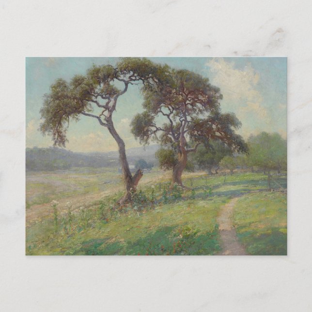 Texas Hill Country Landschaft, Onderdonk Postkarte (Vorderseite)