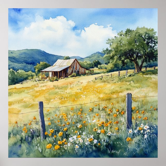 Texas Hill Country Poster (Vorne)