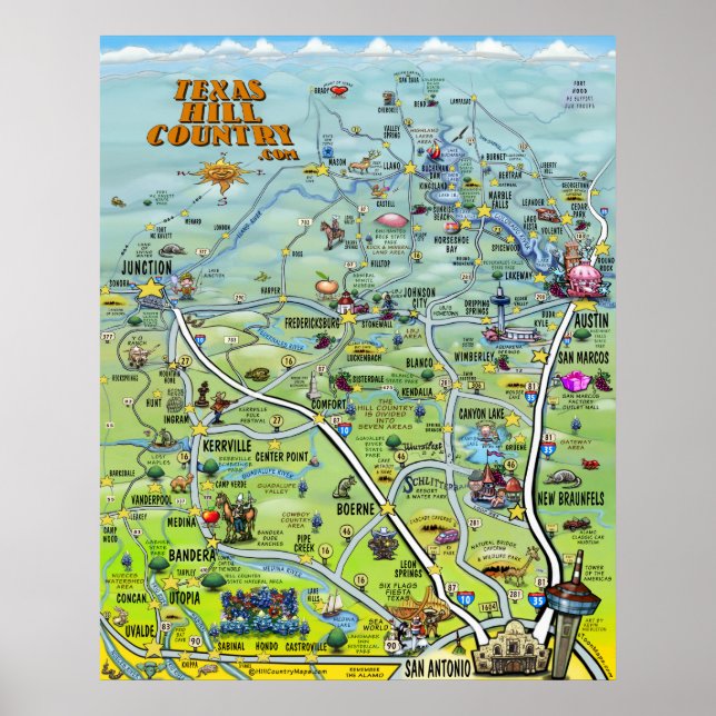 Texas Hill Country Poster (Vorne)