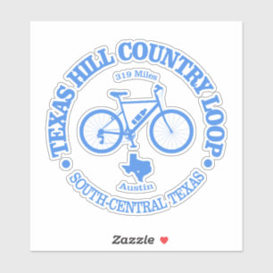 Texas Hill Country (Radfahren) Aufkleber