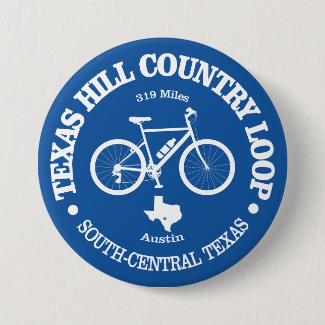 Texas Hill Country (Radfahren) Button (Vorderseite)
