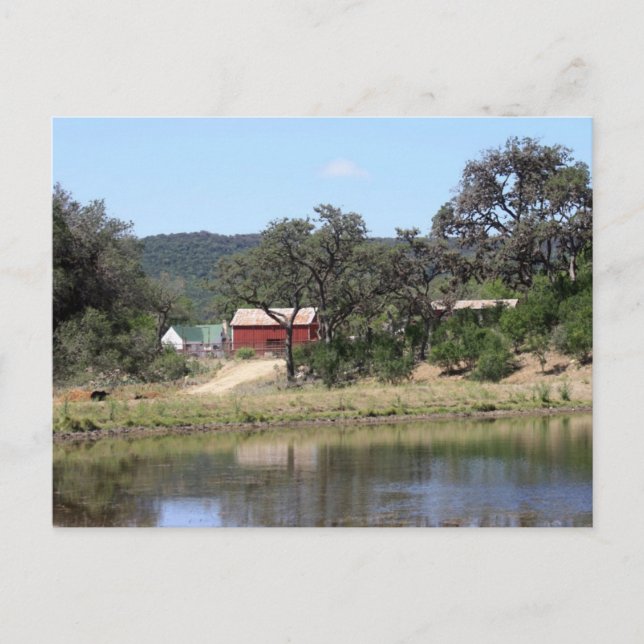 Texas Hill Country Ranch Postkarte (Vorderseite)