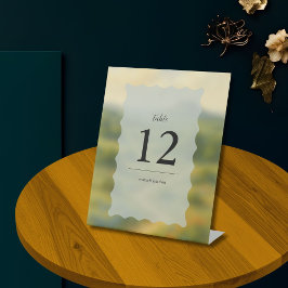 Texas Hill Country Wedding Table Name Cards Sockelschild