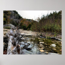 Texas Hill Land Felsen und Bach