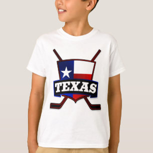 Texas-Hockey-Flaggen-Logo T-Shirt