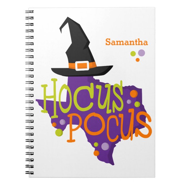 Texas Hocus Pocus Halloween Notizblock (Vorderseite)