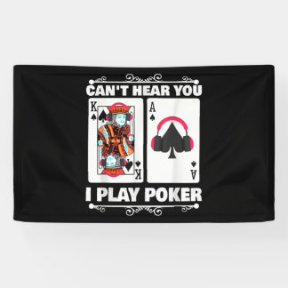 Texas Holdem Poker Cant Hören Sie, ich spiele Poke Banner
