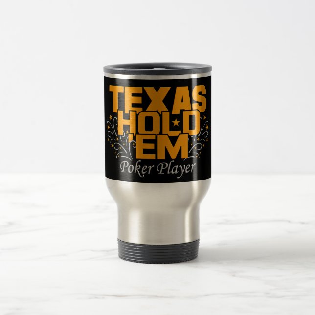 Texas Hold'Em Poker Reisebecher (Mittel)