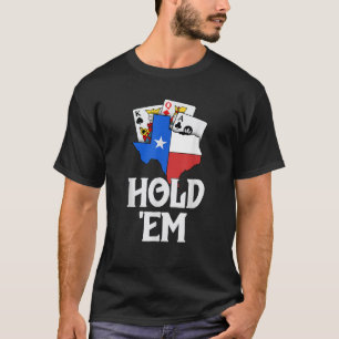 Texas Holdem Shirts für Männer Texas Flag halten E