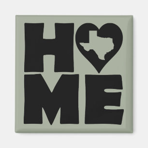 Texas Home Heart State Kühlschrankmagnet Magnet