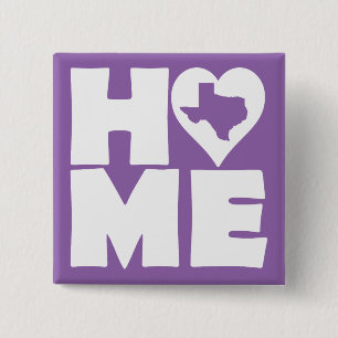 Texas Home Herz Staat Knopf Abzeichen Pin Button