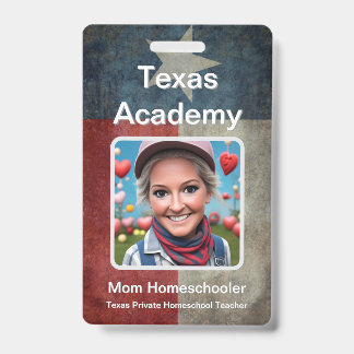 Texas Homeschool ID Abzeichen Ausweis