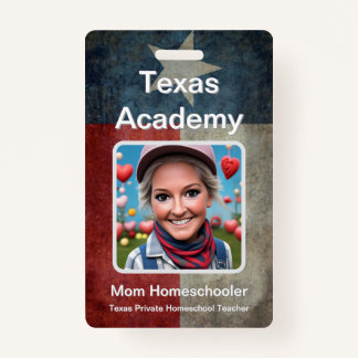 Texas Homeschool ID Abzeichen Ausweis