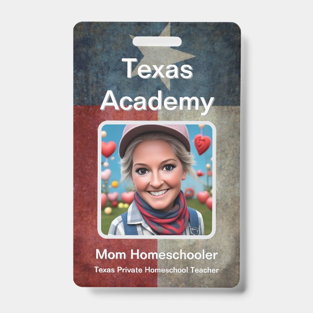 Texas Homeschool ID Ausweis (Vorderseite)