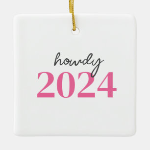 Texas Howdy Keramikornament